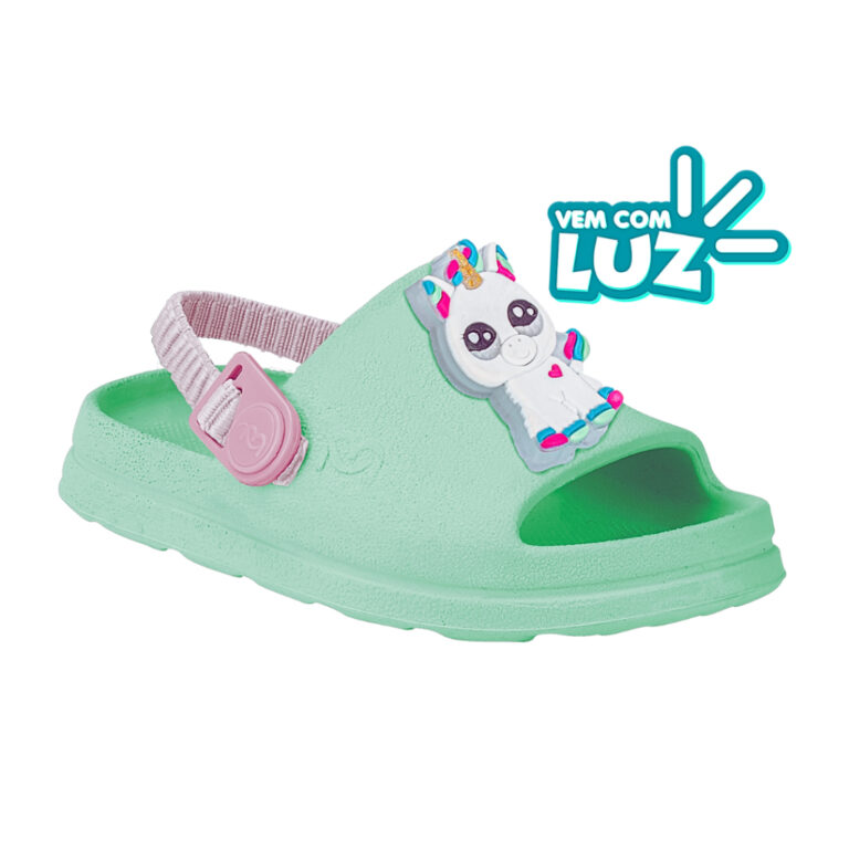 Chinelo com Elástico Nuvem Bebê Menina Infantil 