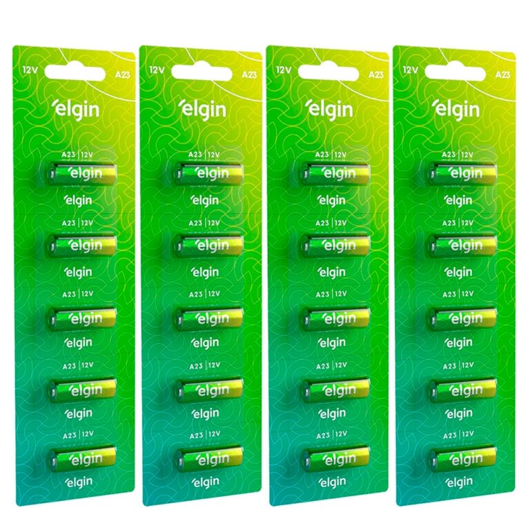 Pilhas Baterias Elgin 23a 12v A23 Alcalina Para Co