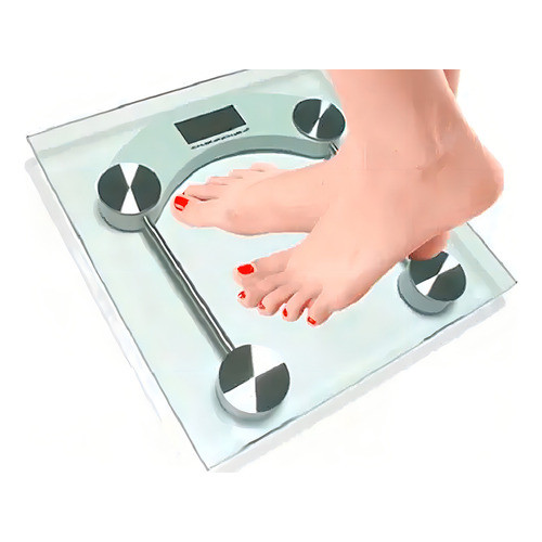 Balança Digital De Vidro até 180Kg Portátil Cor