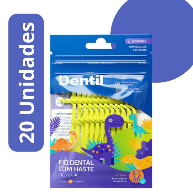 Fio Dental Kids Basic com Haste 20 Unidades para C