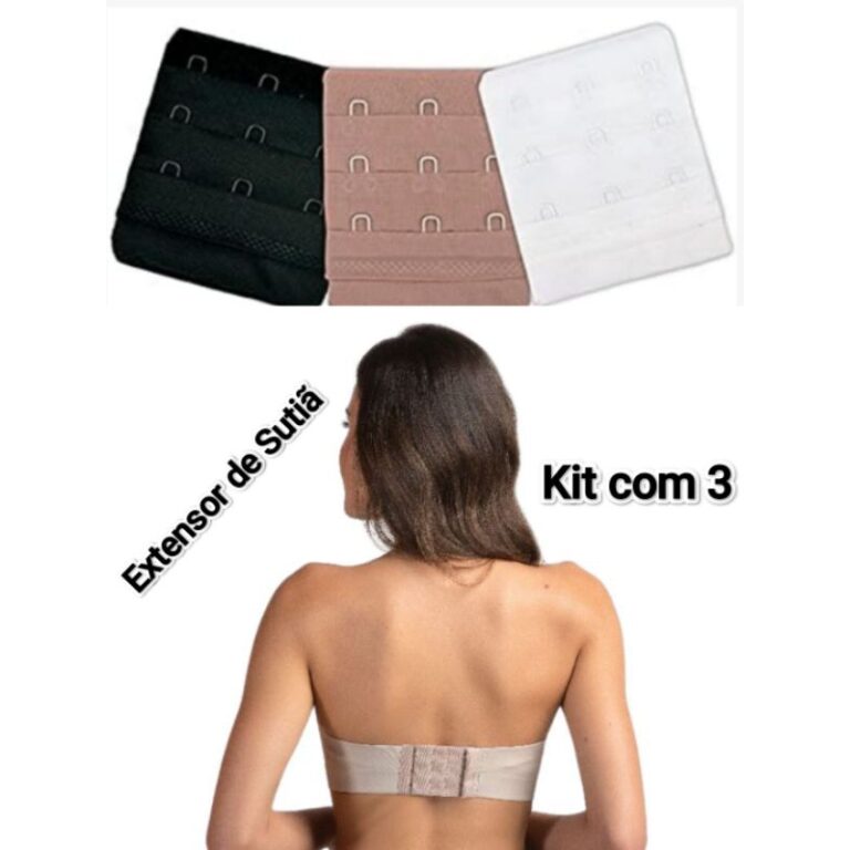 Extensor de Sutiã Largo – Modelo 3 Ganchos 