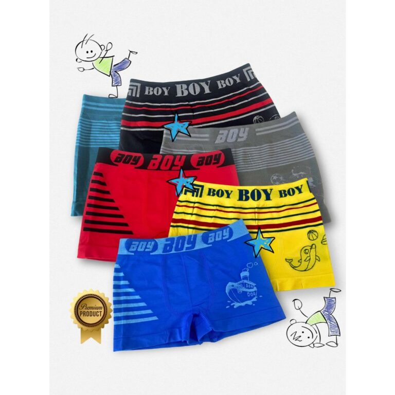 Kit 10 Cuecas Boxer Infantil BOY  02 a 16 Anos Cri