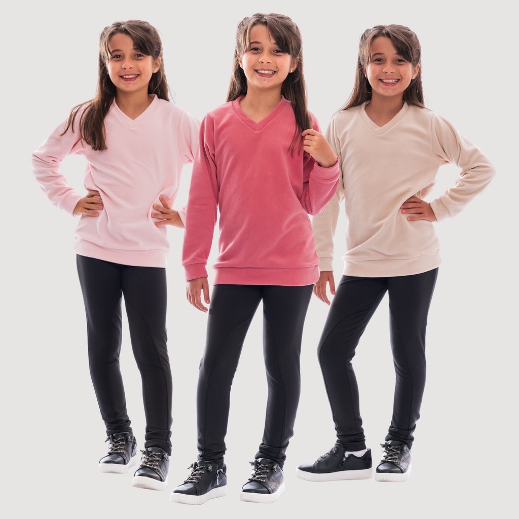 Blusa Suéter Alongado Microsoft Infantil/Juvenil Menina 892-A