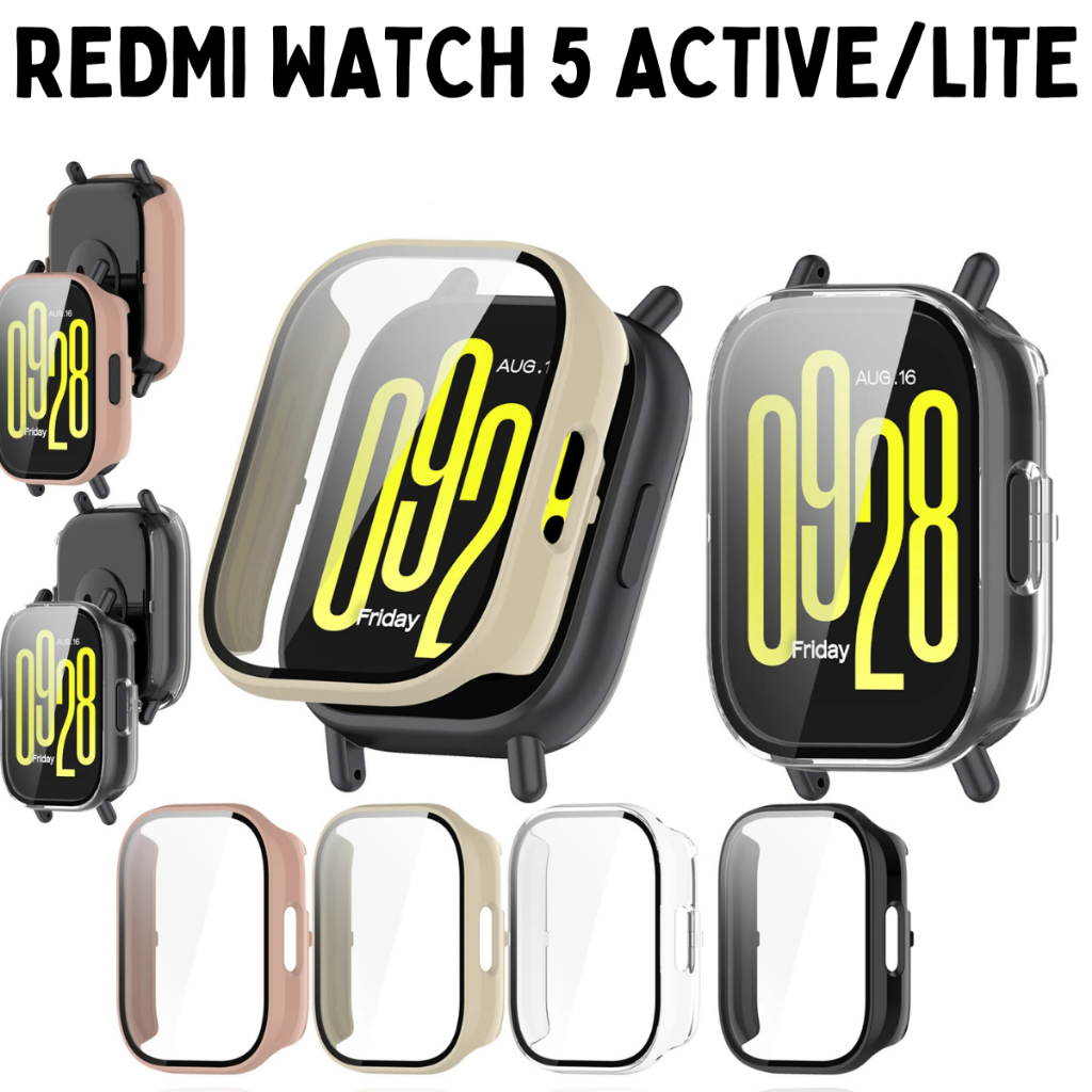 Capa Case Bumper com Película para Redmi Watch 5 Active/Watch 5 Lite
