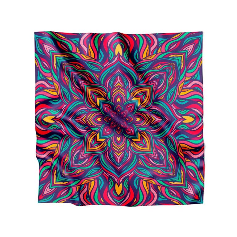 Lenço de Cetim 90x90cm Várias Amarrações Tend