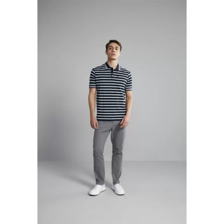Polo Manga Curta Comfort Piquet – Azul Marin