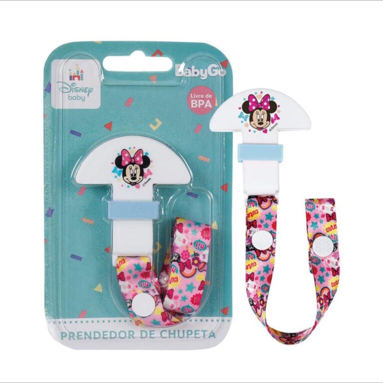 Prendedor de chupeta Minnie / Gatinha Menina Infan