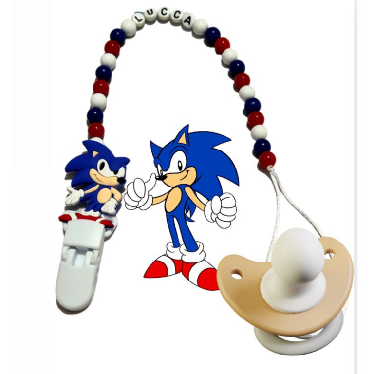 Prendedor de chupeta com nome personalizado