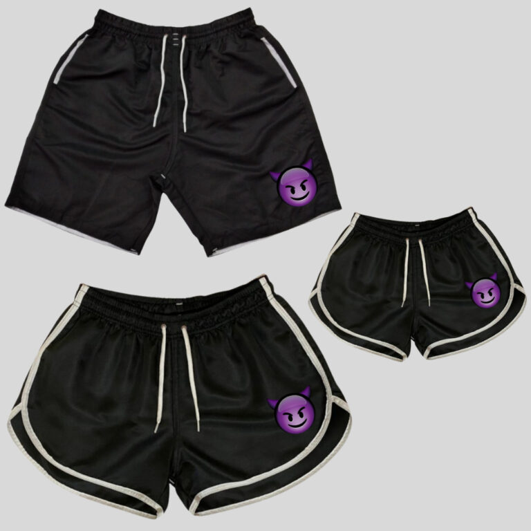 Conjunto Shorts Familia 3 Bermudas De Praia Malvad