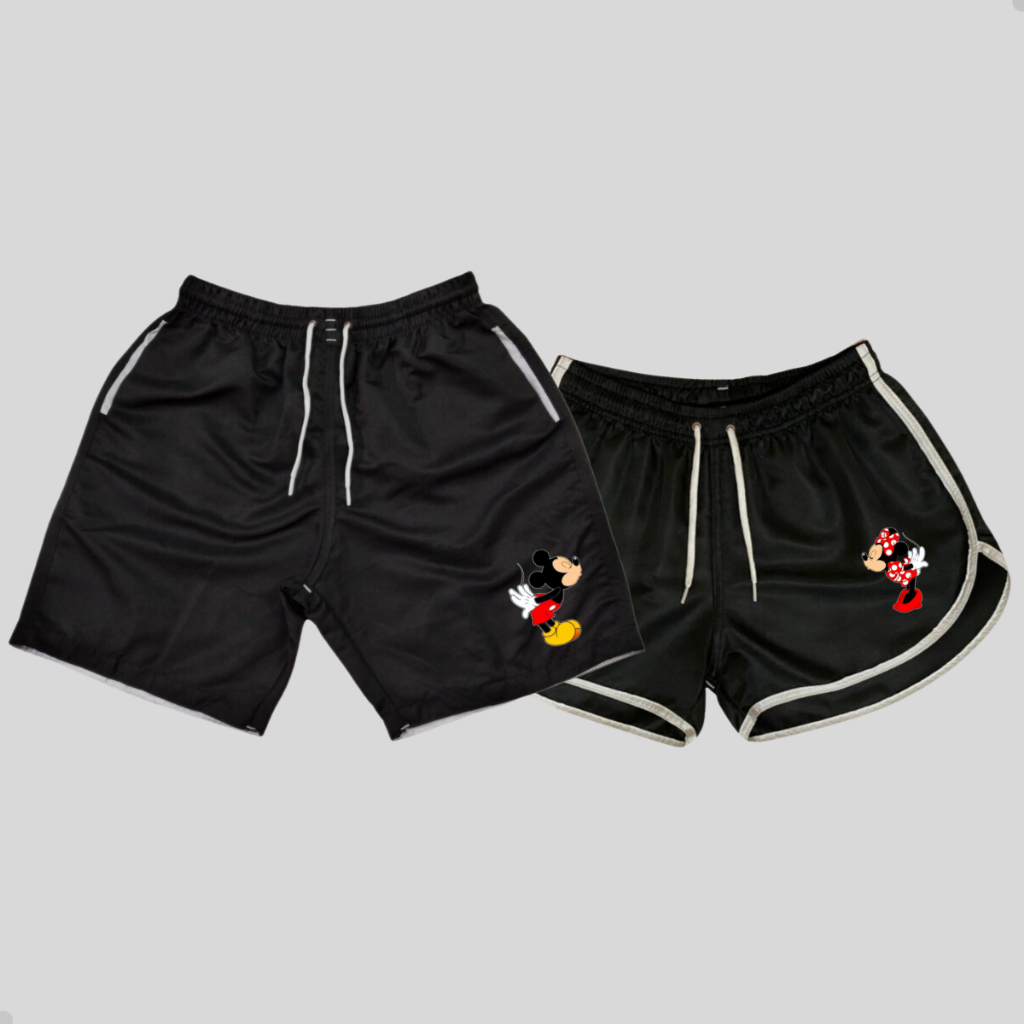 Conjunto Shorts Casais Namorados Bermudas para Casal