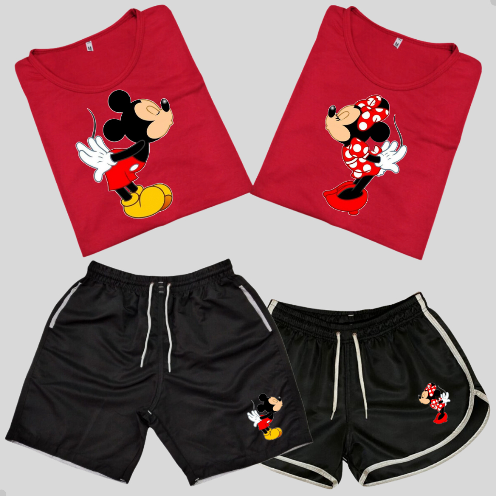 Conjunto Mozão Camisetas de Casal Natal + Kit Shorts para Casais C120
