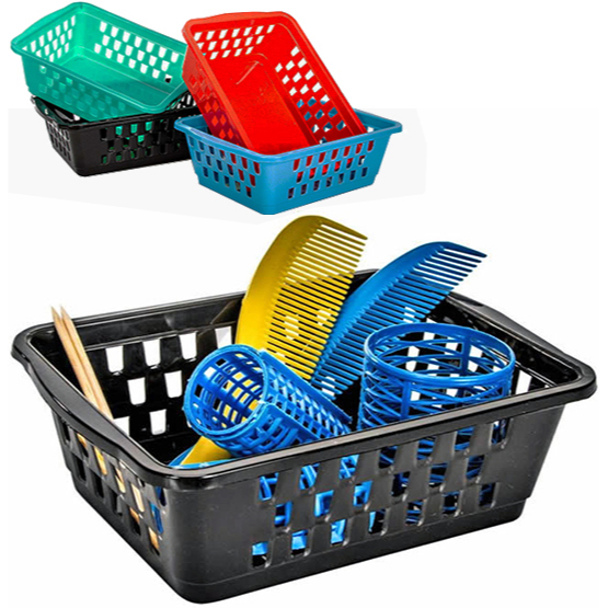 9 CESTO ORGANIZADOR DE PLASTICO RETANGULAR 20,5X15