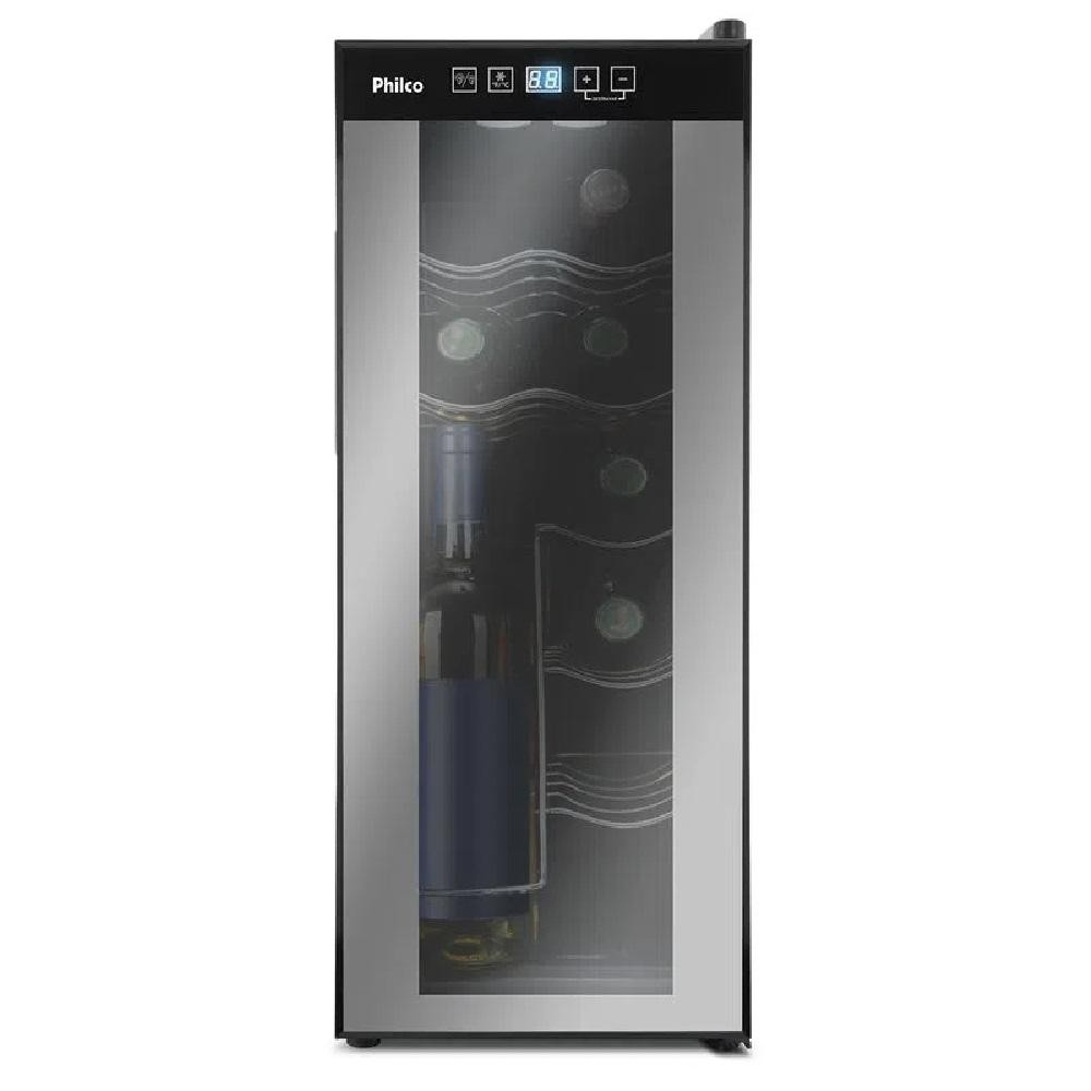 Adega Philco 12 Garrafas Display Digital Preto PAD12E – Bivolt