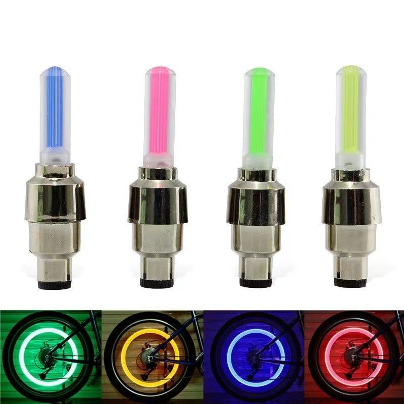 KIT 2 lampada led para Roda Valvulas Tampa do Bico Pneu Bicicleta Moto Carro Caminhão-Smile