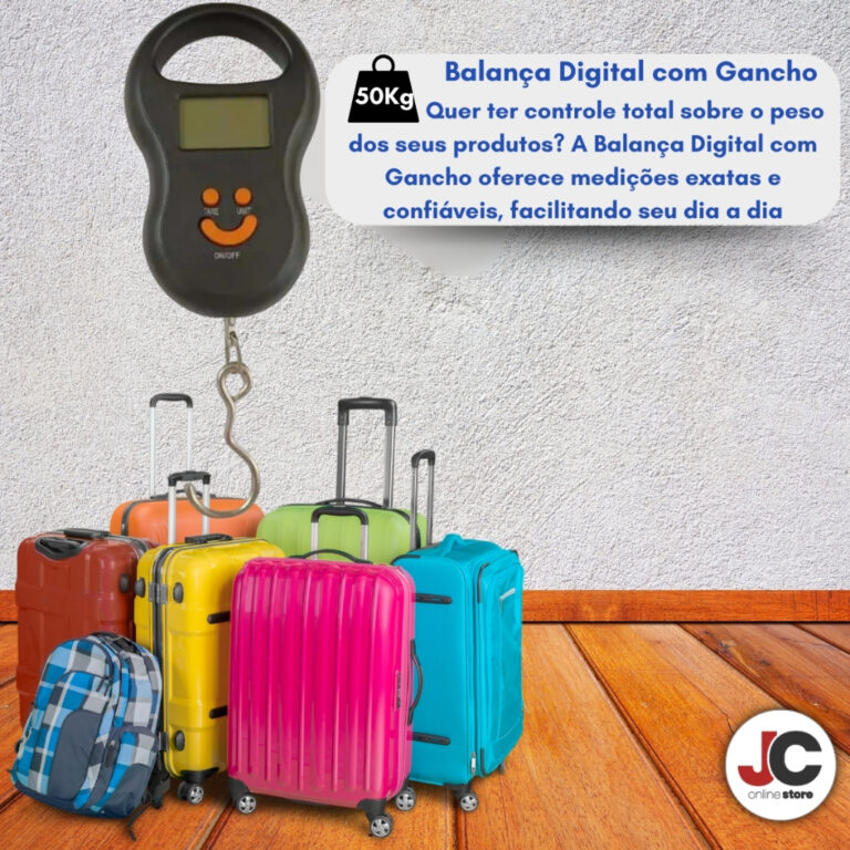 Balança Digital LED Com Gancho Eletrônica Pequen
