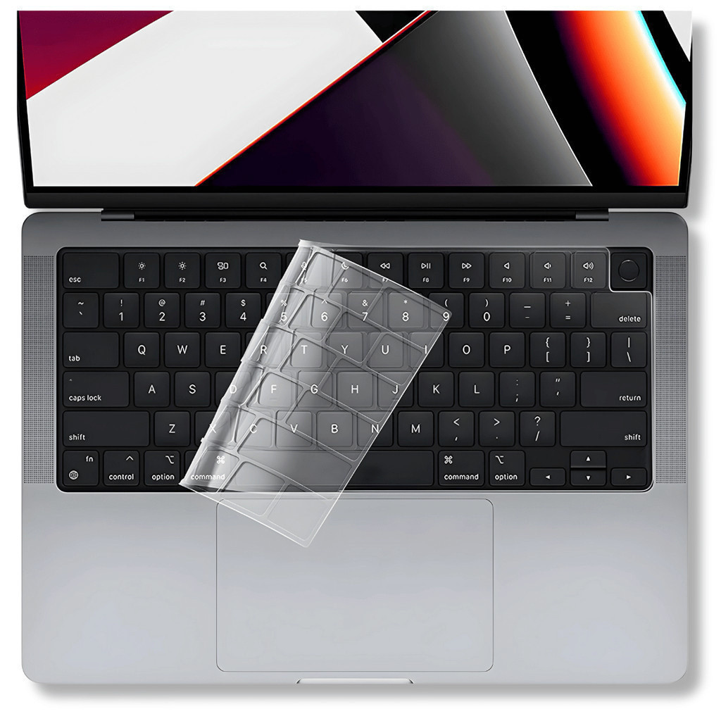 Protetor de Teclado Para MacBook Air 13.6 Pol M2 M3 M4 Mod A2681 A3113 A3240 Até 2025 – Transparente