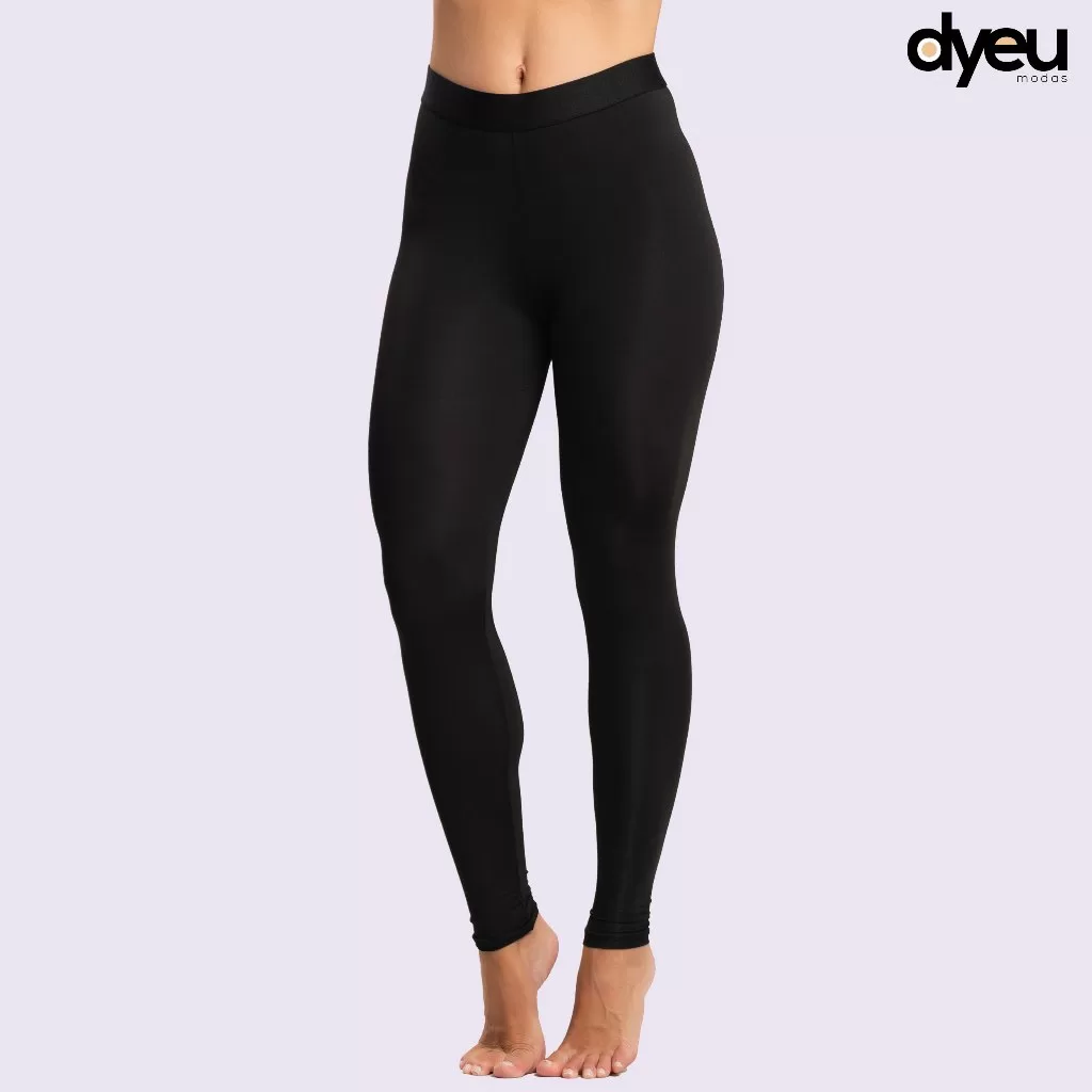 Calça Térmica Segunda Pele Lisa Proteção Uv Esportiva Compressão Básica Unissex Dyeu Modas