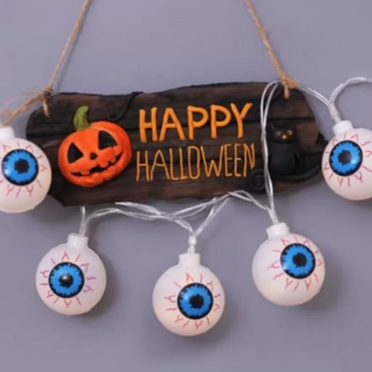 Varal de Halloweeen Mini Olho c/ 10 Olhinhos e 1,5