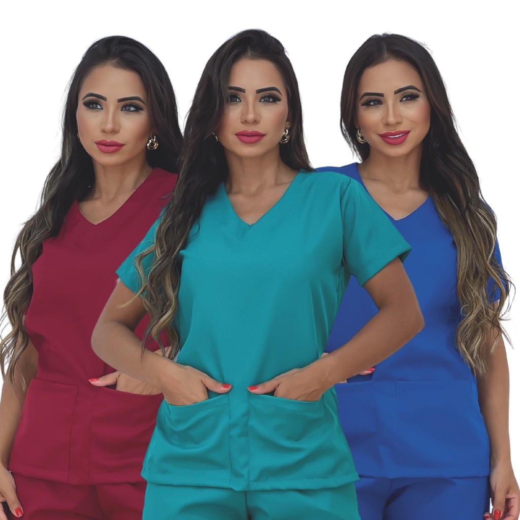 Blusa e Calça de Pijama Cirúrgico – Vestuário Profissional Confortável- Não Amassa