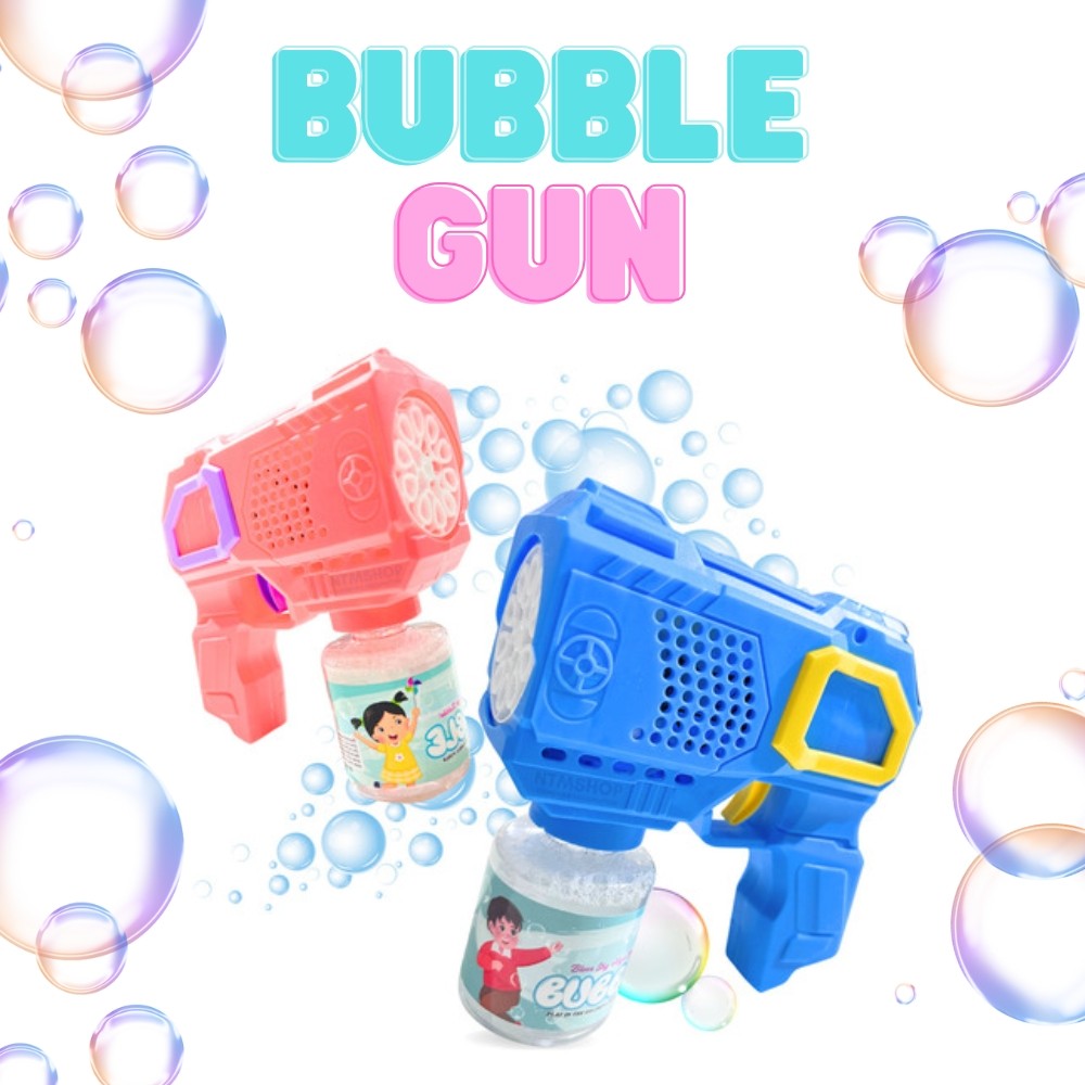 Arminha Pistola Espingarda de Bolhas Sabão Bubble Gun Infantil Brinquedo Festa Criança Diversão Pres