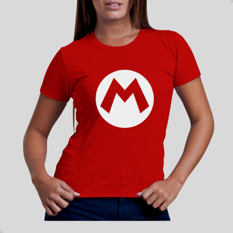 Camiseta Mario Luigi Super Mãe Promovida Mamãe d