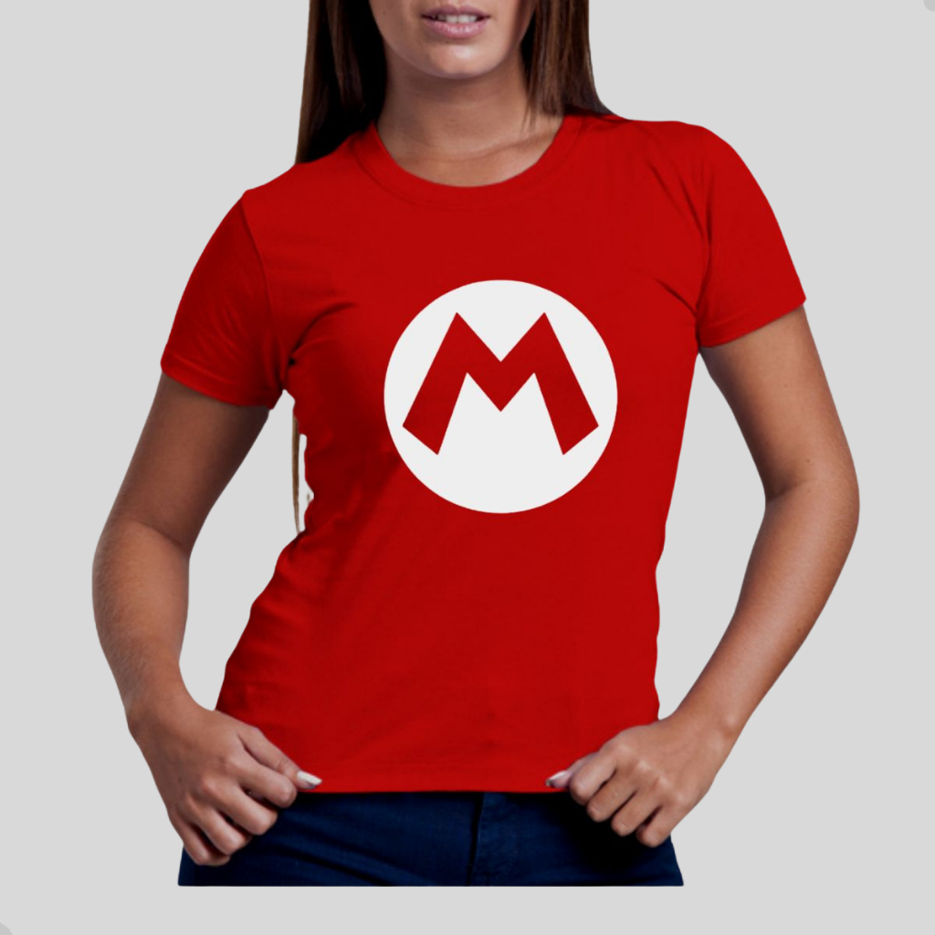 Camiseta Mario Luigi Super Mãe Promovida Mamãe do Ano Presente dia das Mães