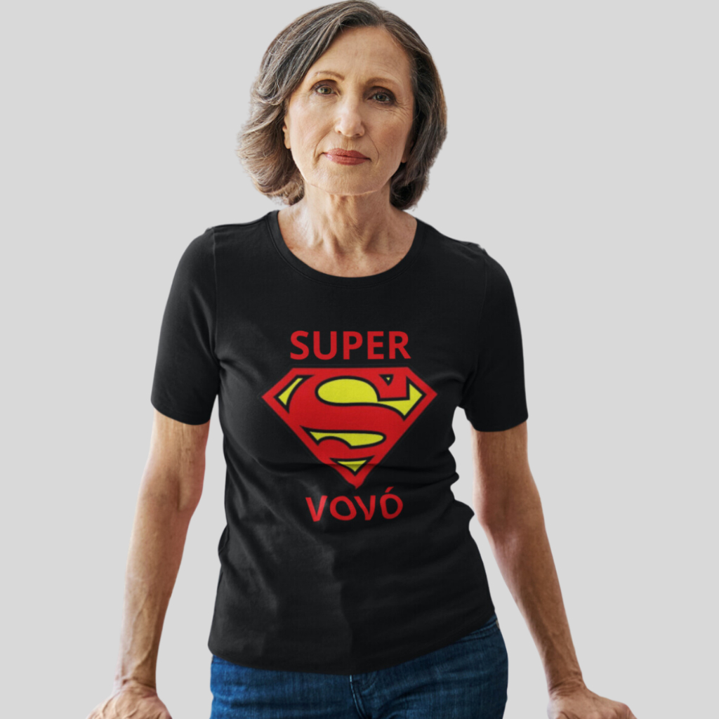 Presente Dia Das Mães Camiseta Super Vovó Super Mãe Incrivel Promovida Mamãe do Ano