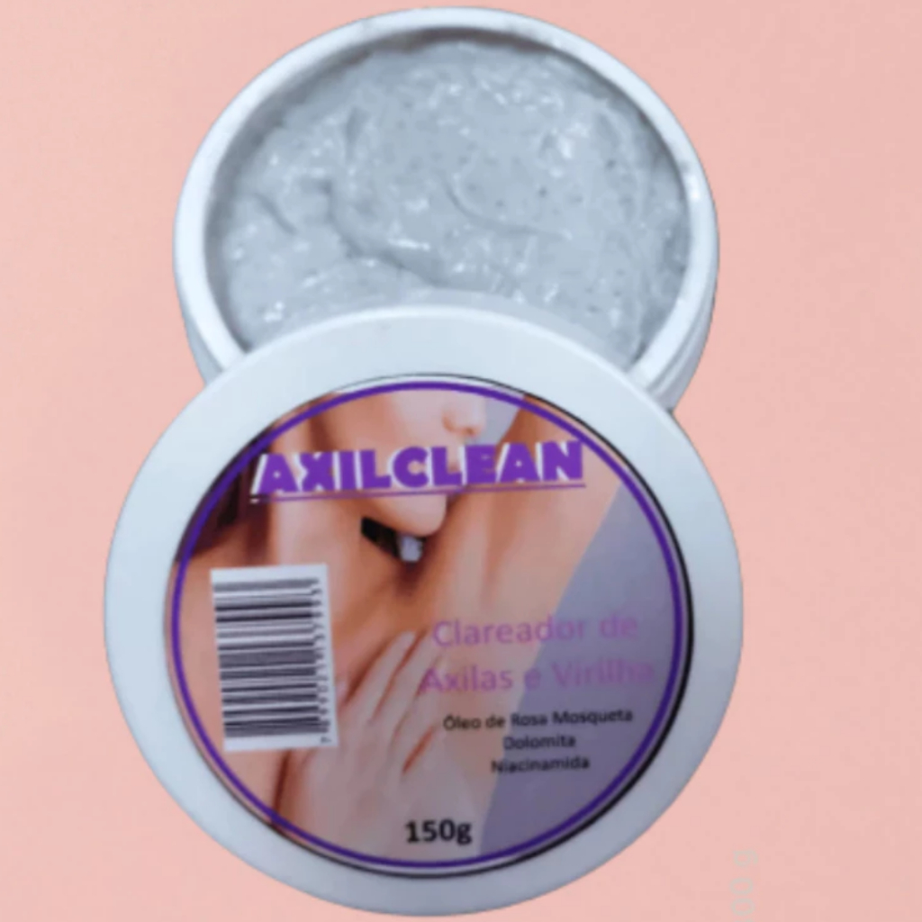 Clareador de Virilha e Axila Axilclean, ORIGINAL 150 gr Axilas e Virilhas Escuras Nunca Mais