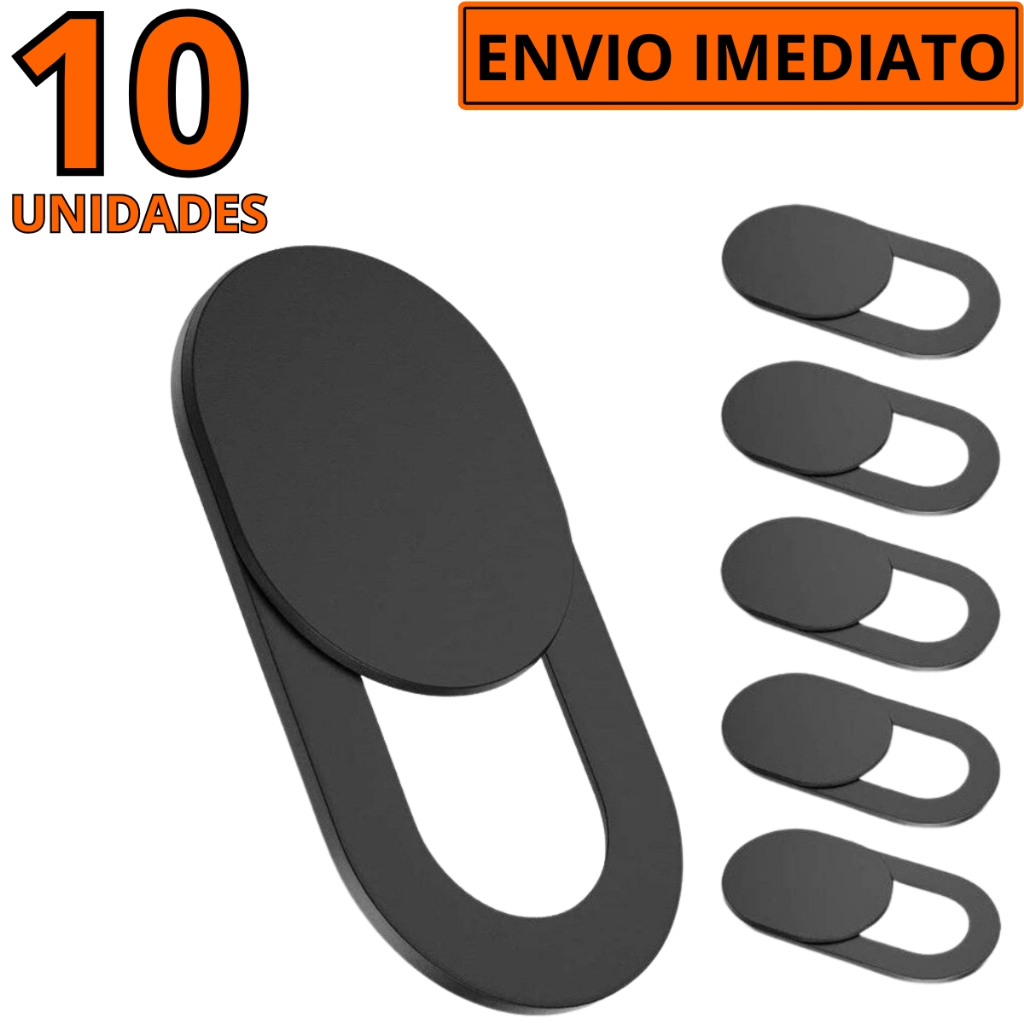 Kit 10un Protetor de Câmera Tampa de Webcam Anti Espião Notebook Celular Tablet Proteção Privacidade
