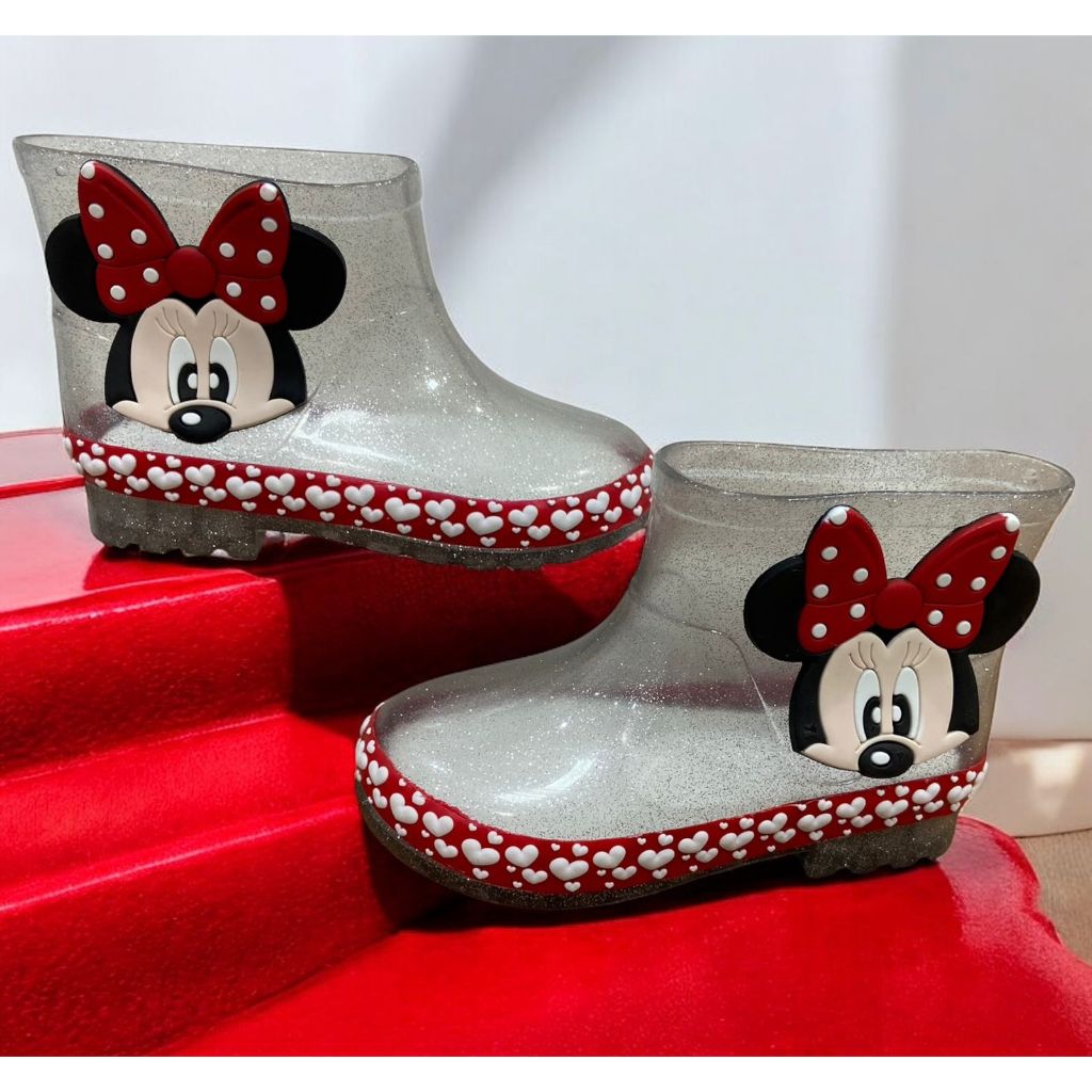 Galocha Infantil Cano Baixo Para Menina Criança Gatinha Bota de Chuva