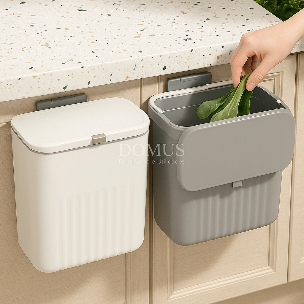 Lixeira Suspensa/Click Para a Cozinha/Banheiro 9L Lixo premium moderna basculante quarto escritório