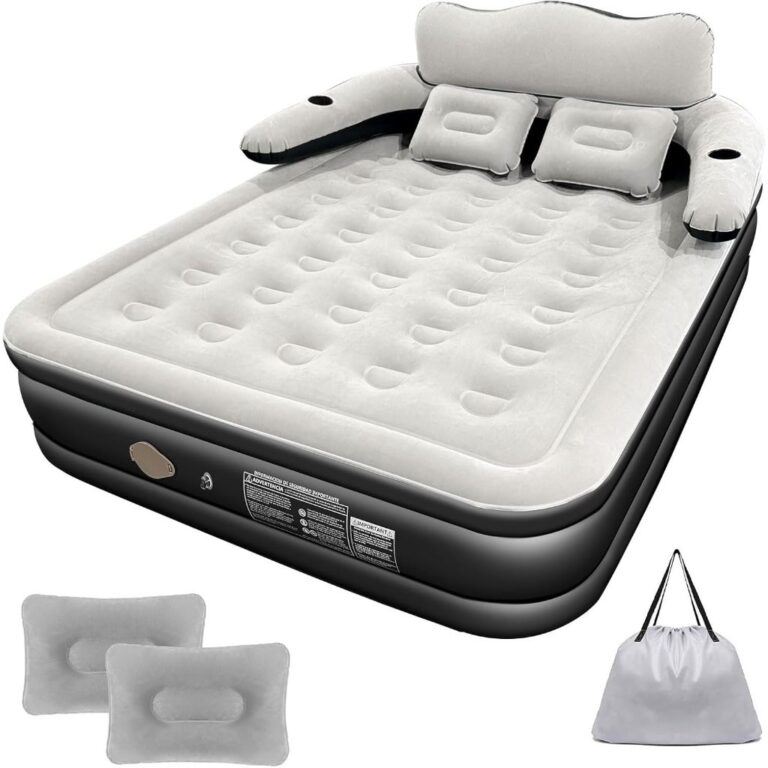 Colchão Inflável  Queen com Encosto e Bomba Elé
