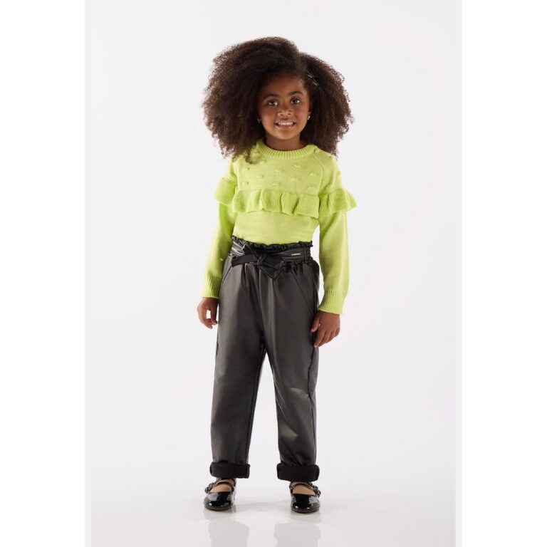 Blusão em Tricô Infantil Menina Up Baby