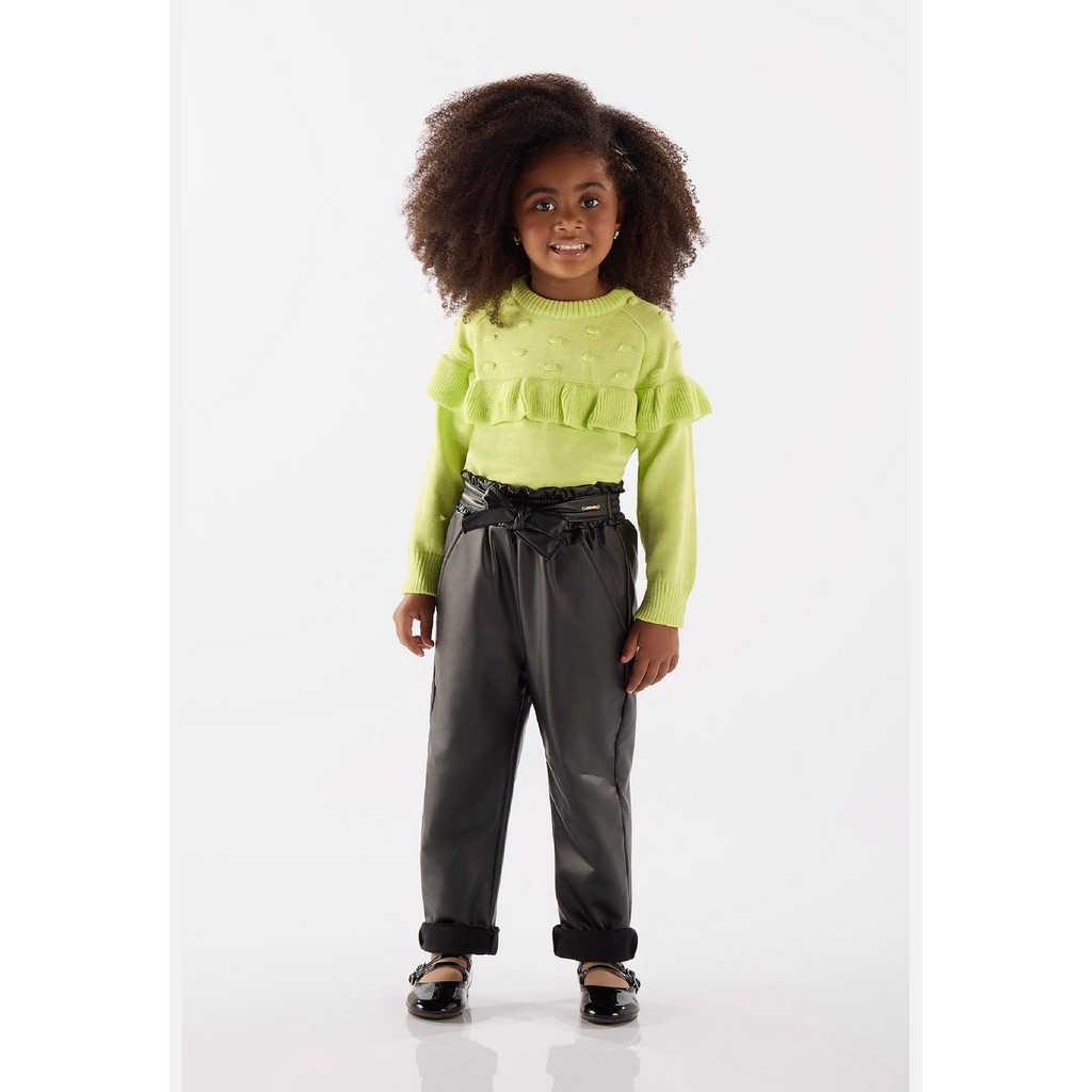 Blusão em Tricô Infantil Menina Up Baby