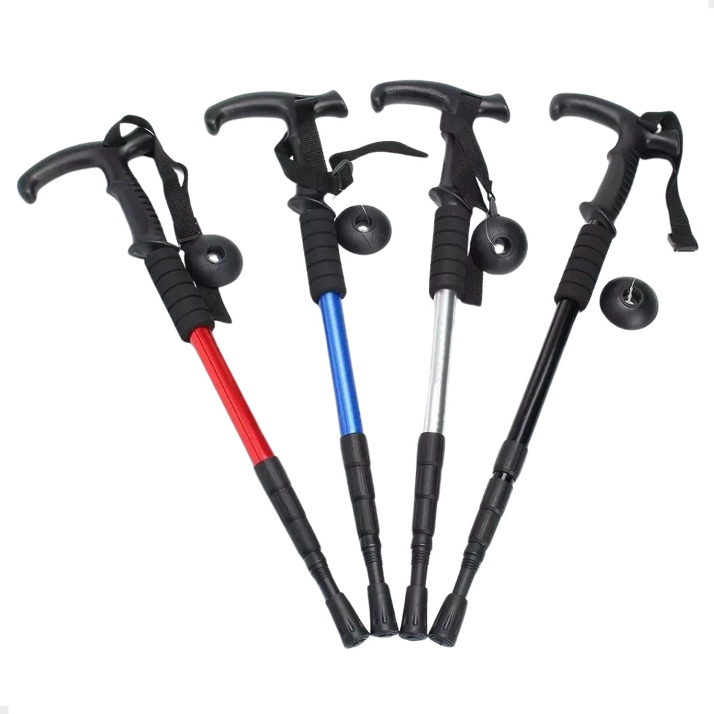 Bengala Bastao Trilha Caminhadas Trekking Camping Retratil