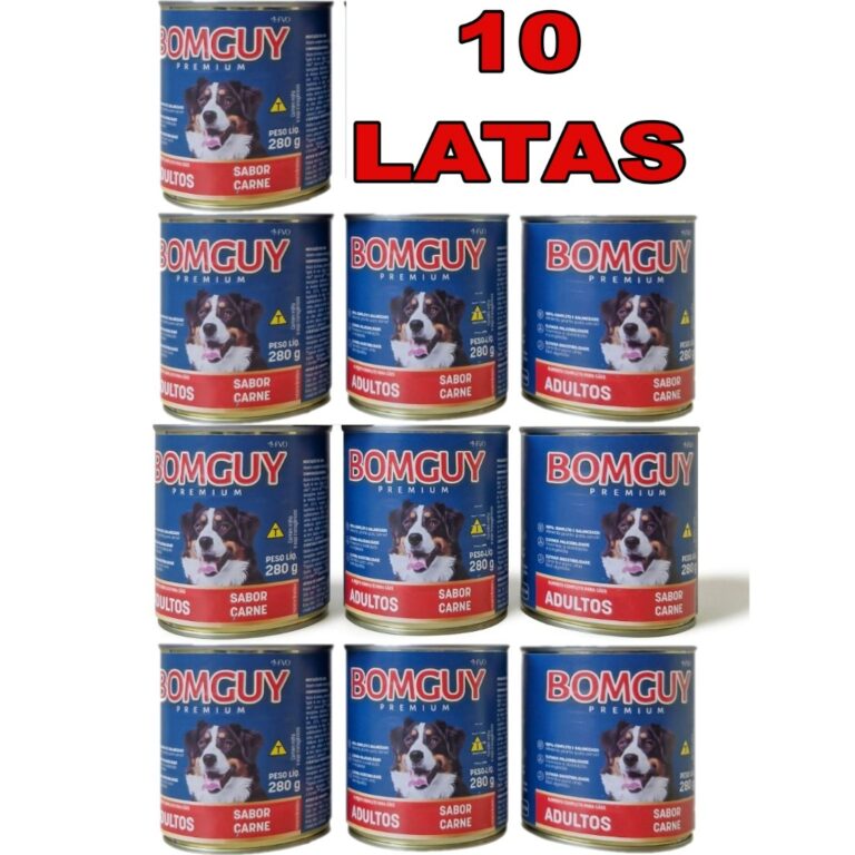 10 Latas De Patê Bomguy Premium Sabores Carne, Fr