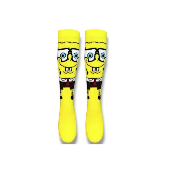 Meia Bob Esponja Amarela Divertida Estilosa Look U