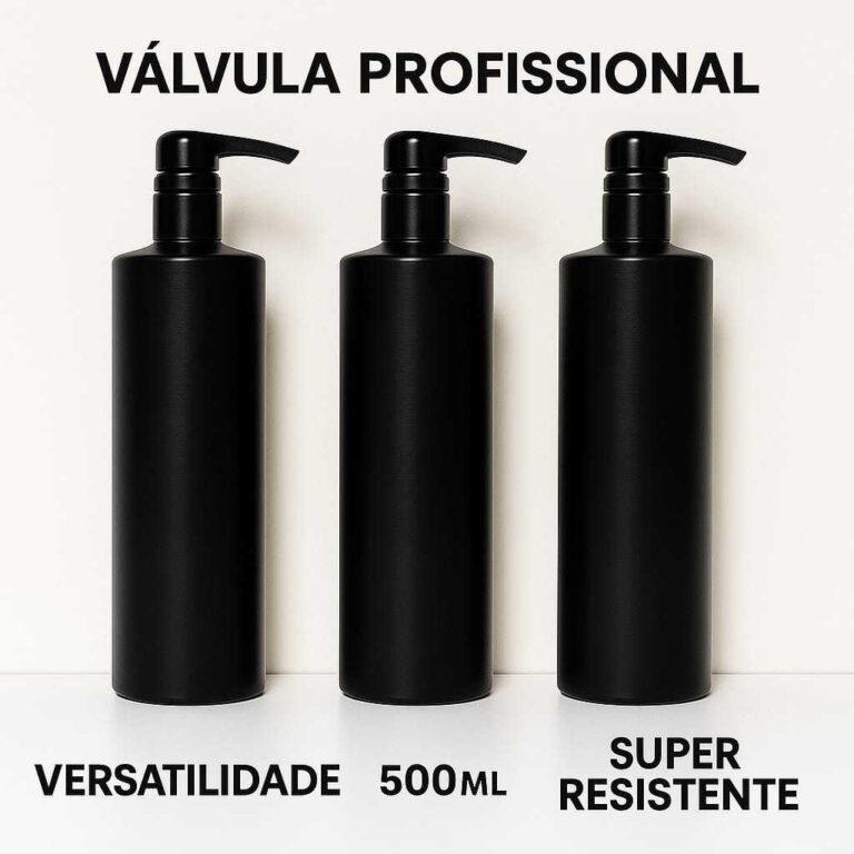 Kit 3 Frascos Vazio  Garrafa Pet 500ml com Válvul