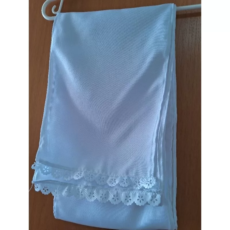 Pano de cabeça branco/ Verde simples / Umbanda Candomblé /3,00mt x 0,30cm afro religiosa Caboclo