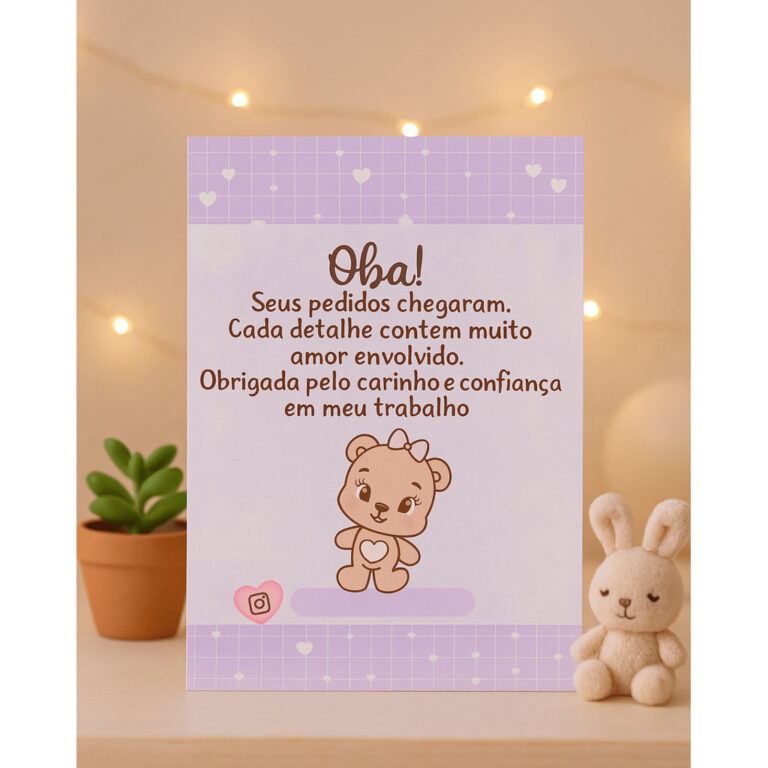 Cartões de Agradecimento ao Cliente Personalizado
