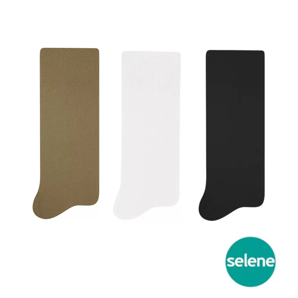 Kit Meia Selene Social Clássica 3030 100% Poliamida Cano Medio/Longo Conforto Tam 37 ao 44