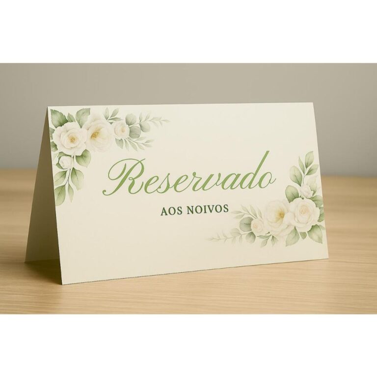 PLACAS PERSONALIZADAS para mesas de casamento R