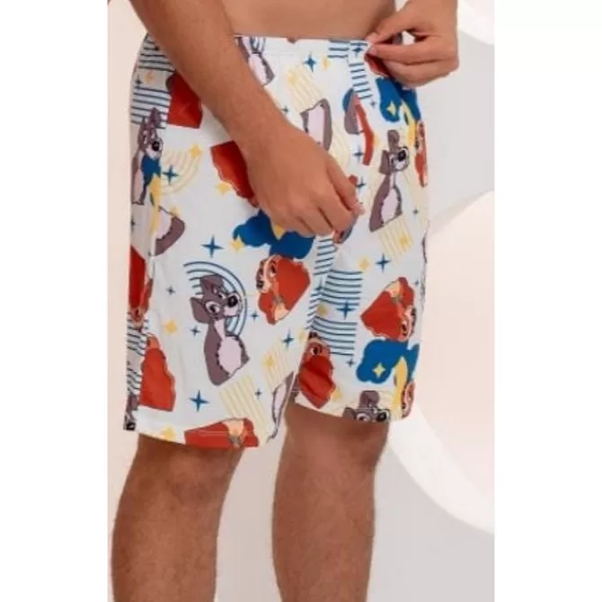 PIJAMA MASCULINO SHORT SAMBA CANÇÃO ESTAMPADO PE