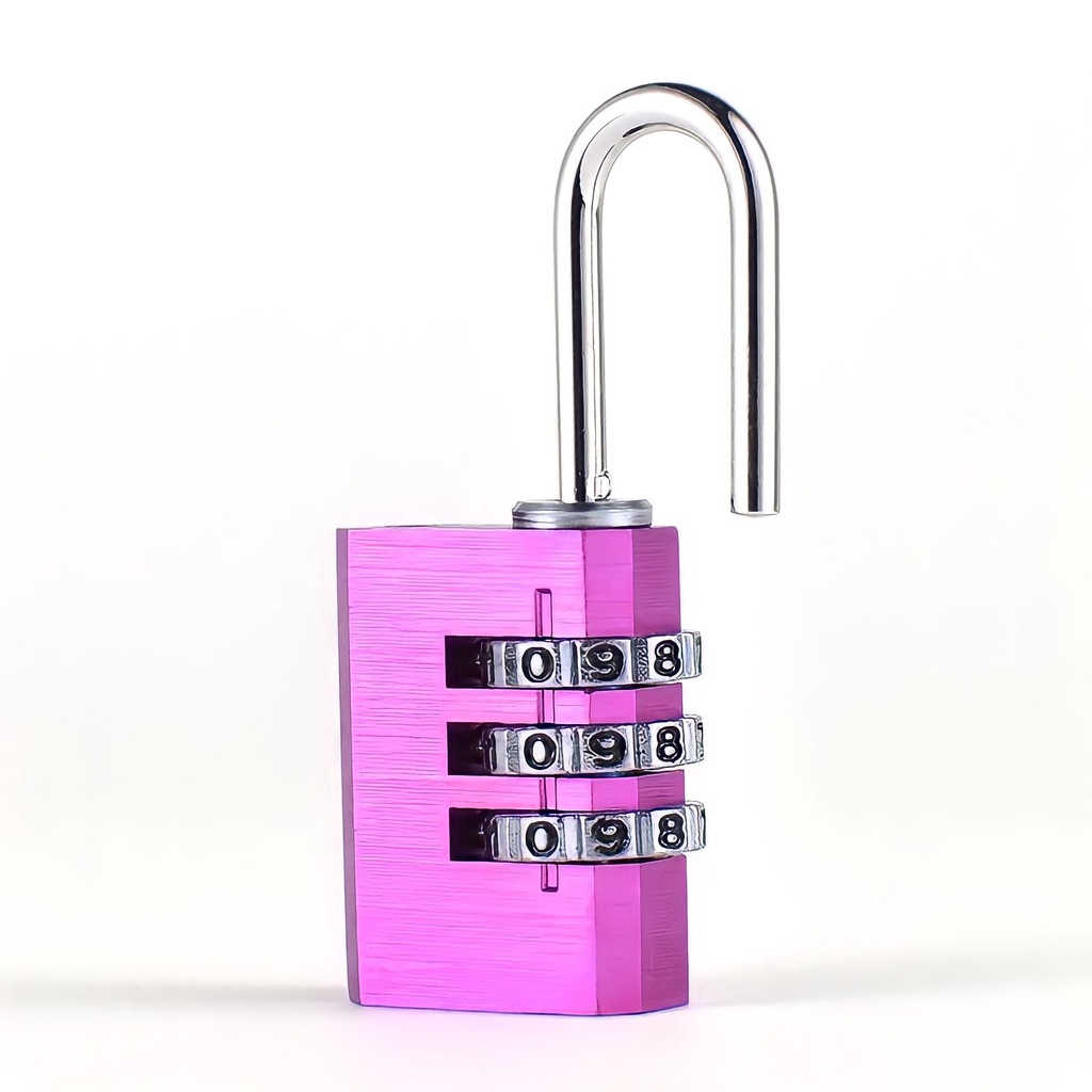Cadeado com Senha Mala Mochila Rosa