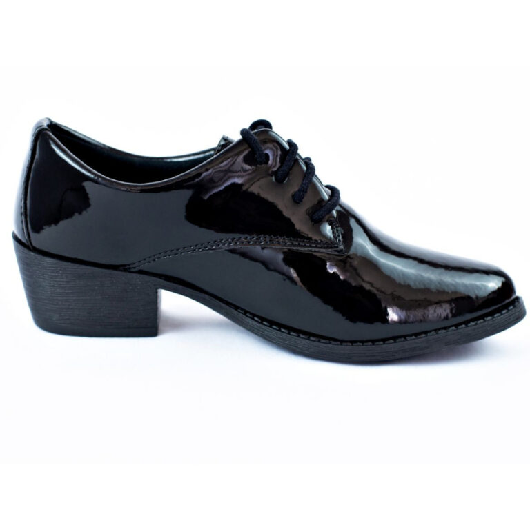 Sapato Mocassim Oxford Salto Baixo do Bico Fino Ar