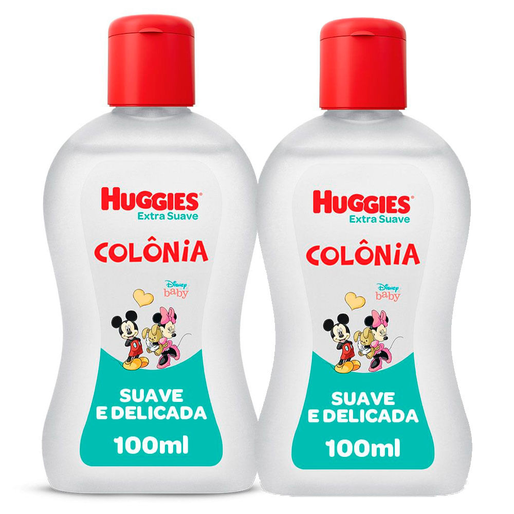 Kit 2 Colônia Infantil Huggies Extra Suave 100ml