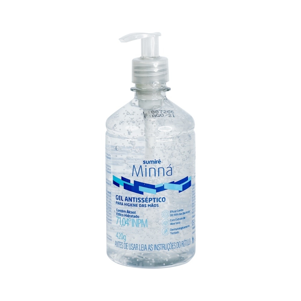 Gel Antisséptico Minná Mãos 420gr
