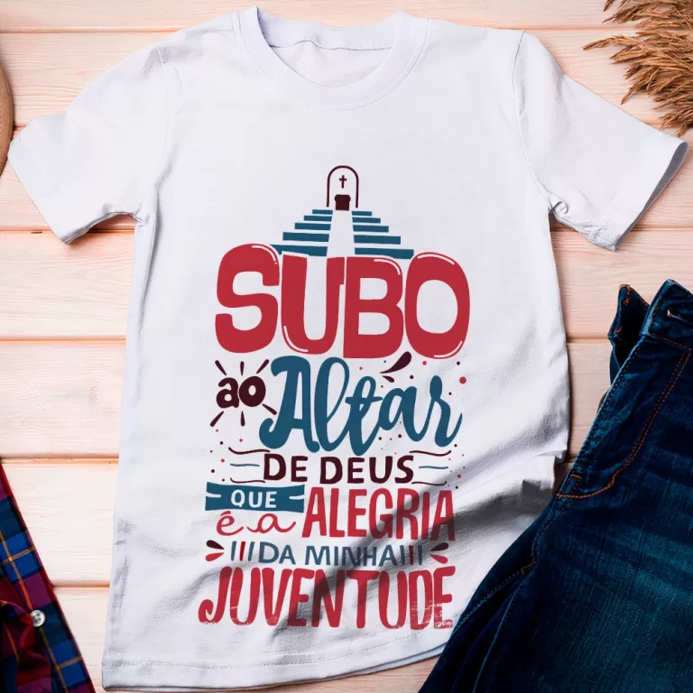 Camiseta Católica Crisma Mensagem Religioso ̵