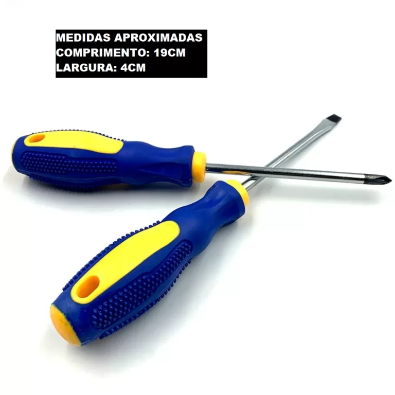 Chave Chaves De Fenda Ou Philips Pontas Magnética
