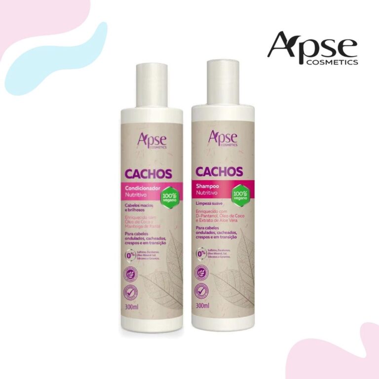 Kit Cachos 2 Itens Shampoo e Condicionador Cachos 